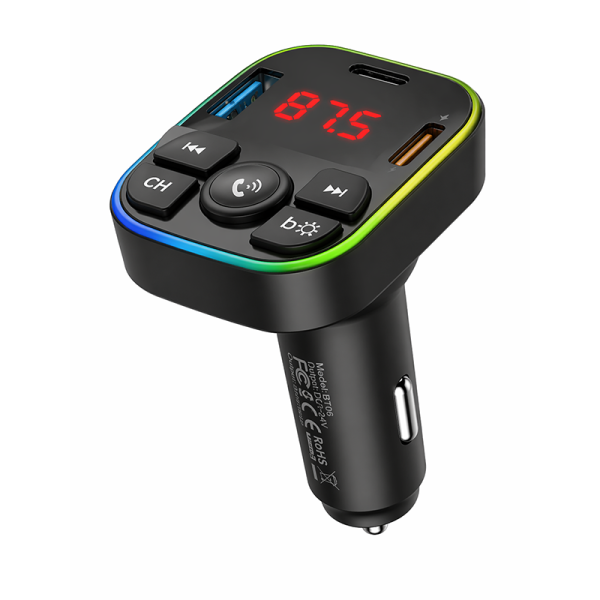 Chargeur Voiture Bluetooth M110 4 en 1 FM Transmitter USB Type-C