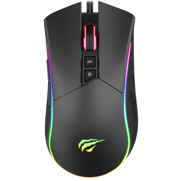 Souris Gaming Filaire Optique Havit MS1001 RGB Noir