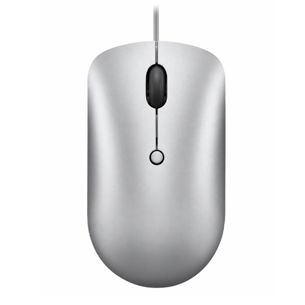 Souris filaire Lenovo 540 USB-C gris avec capteur optique 2400 DPI