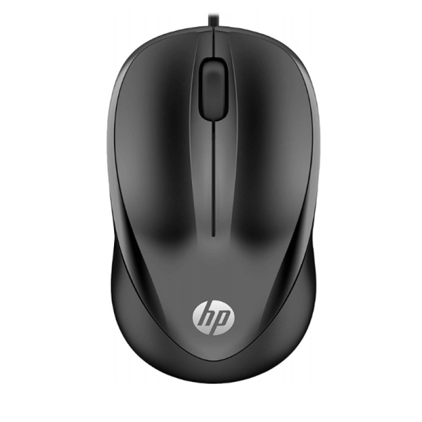 Souris USB ambidextre noire filaire avec 1200 DPI et 3 boutons