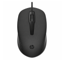 Souris filaire HP 150 USB noire avec 2 boutons compatible Windows