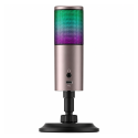 Microphone gamer Havit GK61 RGB noir Type-C et Jack 3.5 mm avec éclairage LED