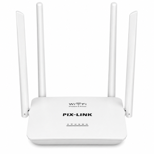 Routeur Pix-Link LV-WR08Q blanc WiFi 300 Mbps avec 4 antennes et 4 ports LAN