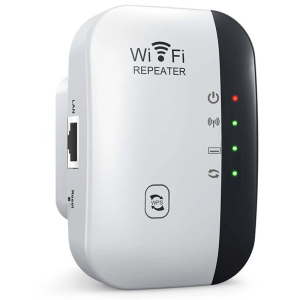 Répéteur WiFi MT02 noir et blanc Dual Band avec WiFi 6 et port Ethernet RJ45